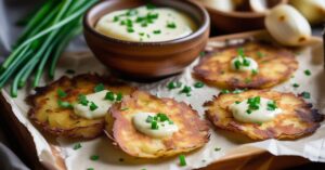 Placki ziemniaczane z piekarnika: Pieczone placki ziemniaczane - przepis