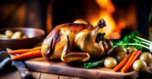 Kurczak na butelce: Pieczony kurczak na butelce piwa