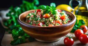 Tabbouleh: świeży, lekki i aromatyczny libański klasyk.