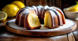 Babka cytrynowa z lukrem – idealna na Wielkanoc