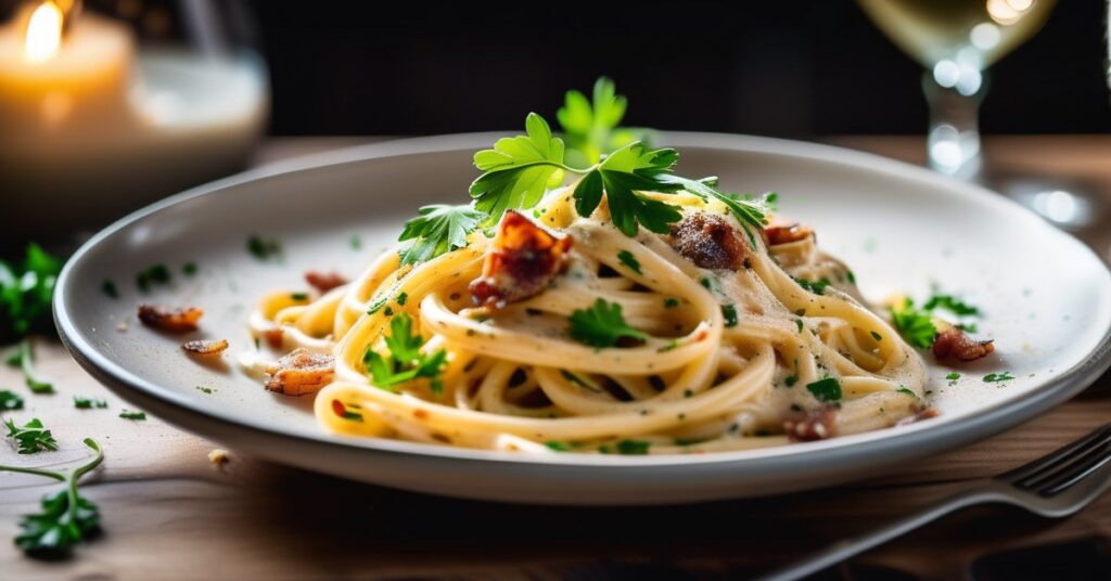 Spaghetti Carbonara - Przepis Oryginalny ze Śmietaną: Makaron z Boczkiem