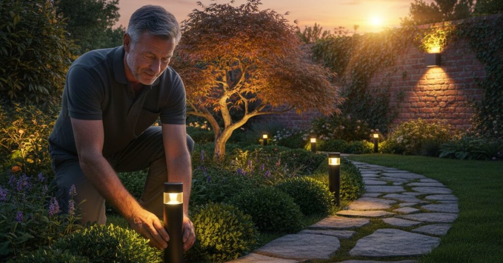 Oświetlenie ogrodu solarne montaż 2026: Prosty poradnik, jak zrobić to samemu