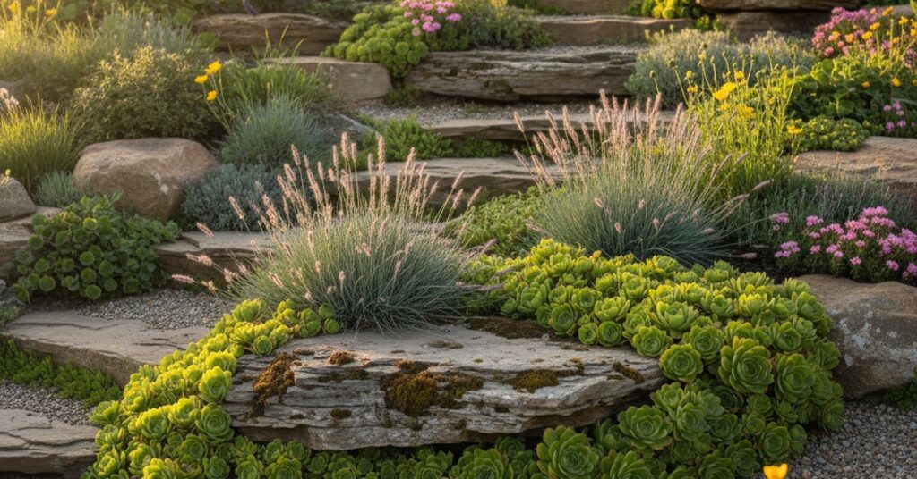 Projektowanie ogrodu skalnego 2026: Byliny i trawy ozdobne
