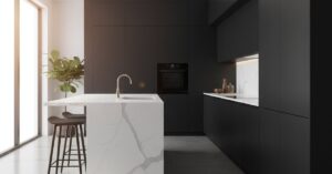 Czarne meble kuchenne matowe: Elegancja i styl w Twojej kuchni